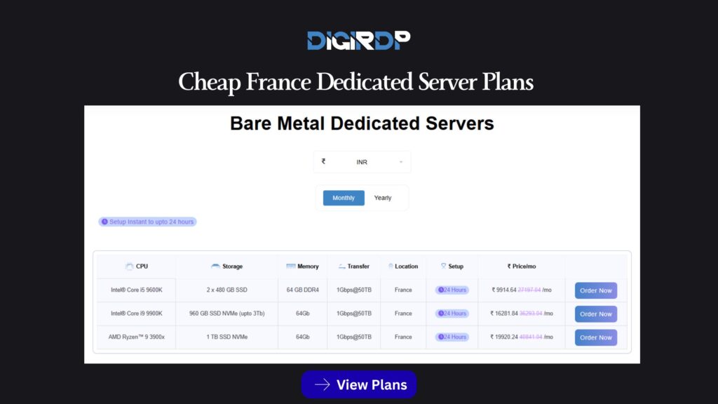 dedicated server France