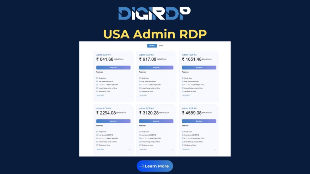USA RDP Admin Plans